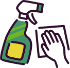 衛生・消毒管理のアイコン