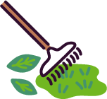 雑草が目立たないサービスのアイコン